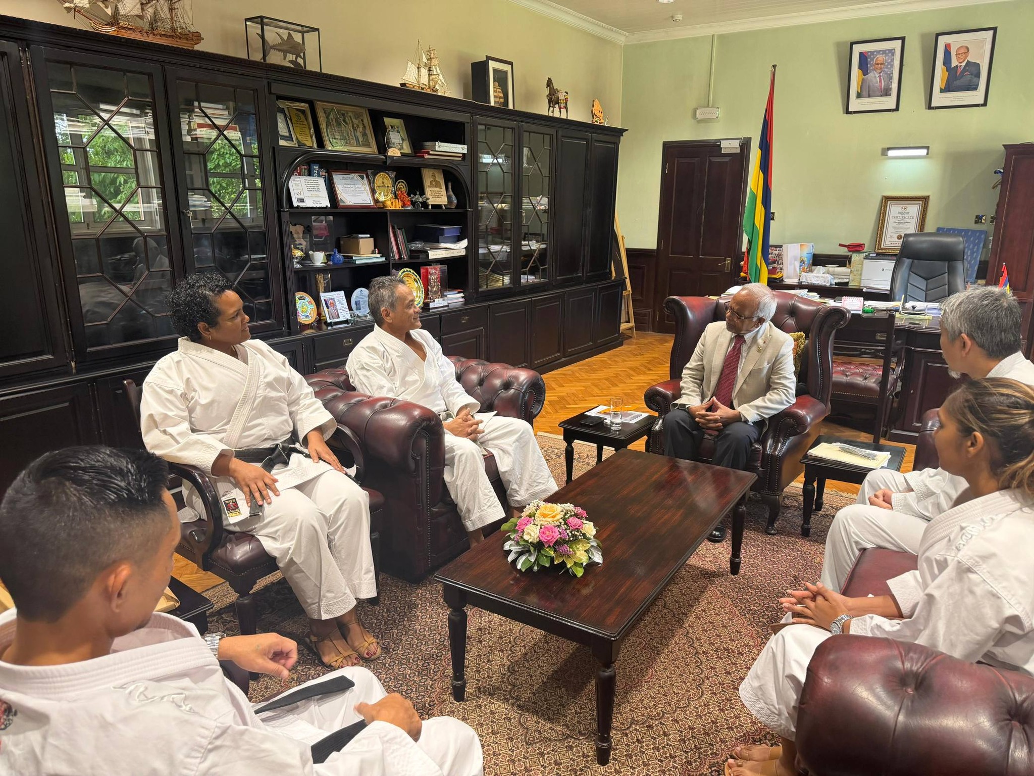 Courtesy Visit: Japan Karate Association Mauritius & Regional Director of Etiquette Africa