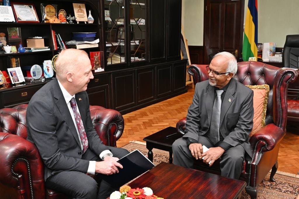 US Ambassador Pays Farewell Call on President Gokhool